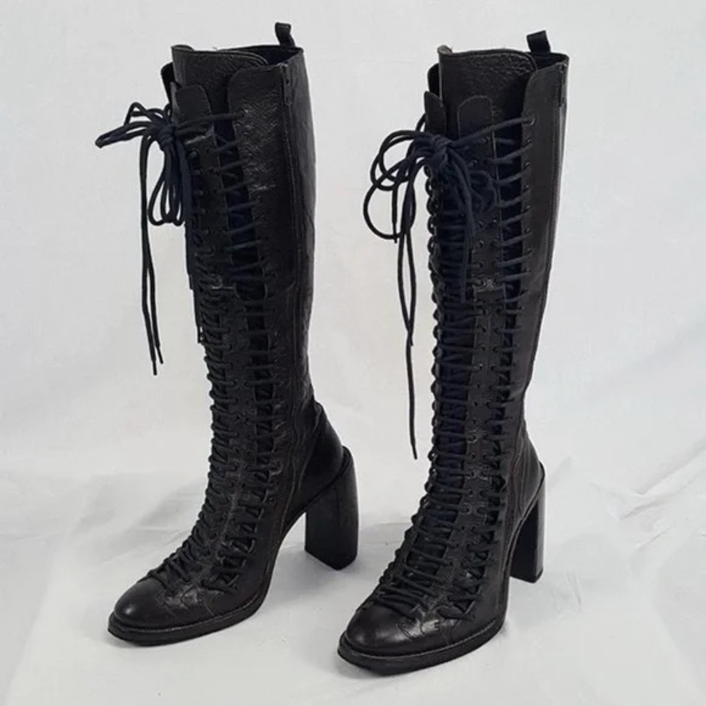 ISO Ann Demeulemeester Triple Lace Boots Black Size US  8.5/9